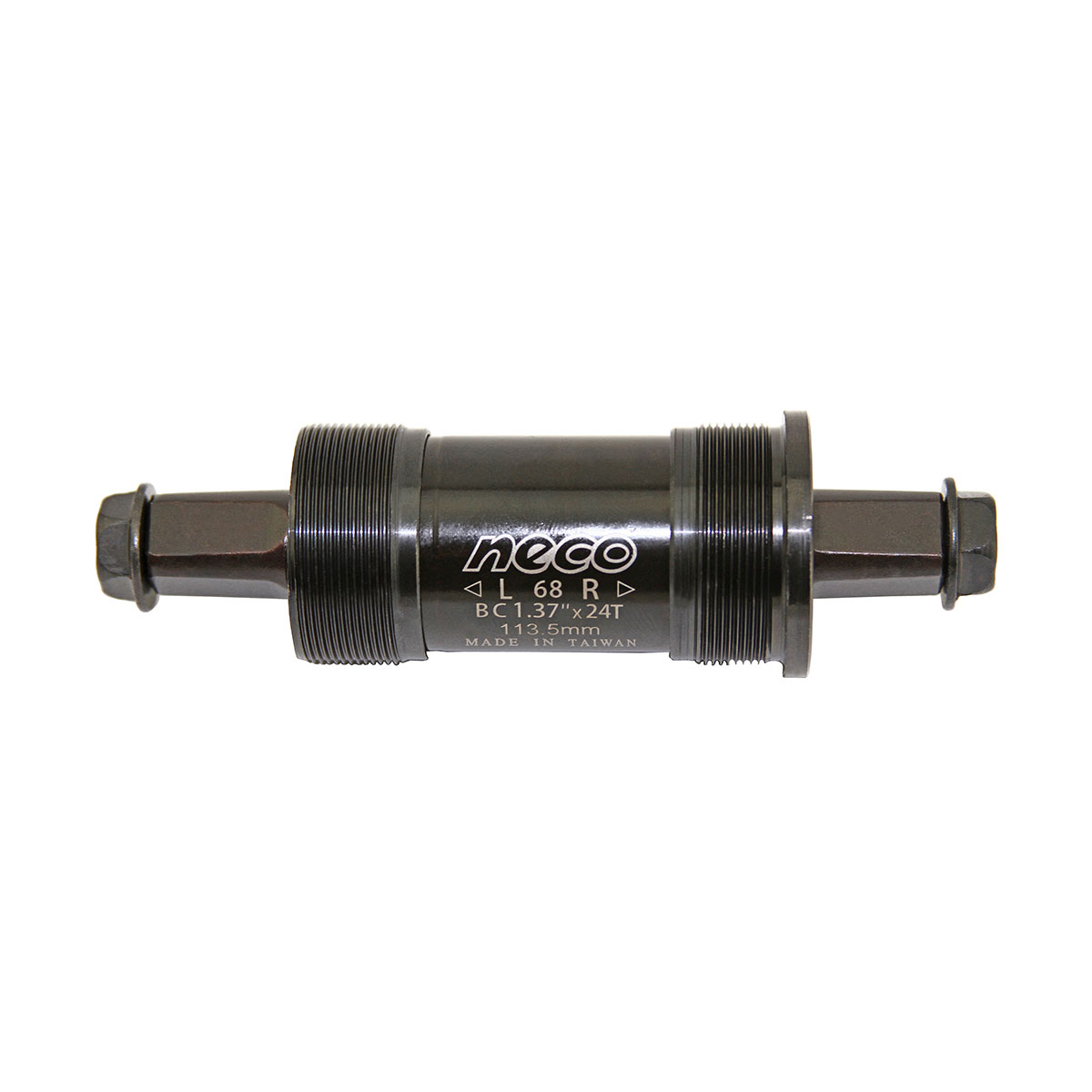Bottom Bracket Cartridge Square Set 68mm 113.5mm Black.